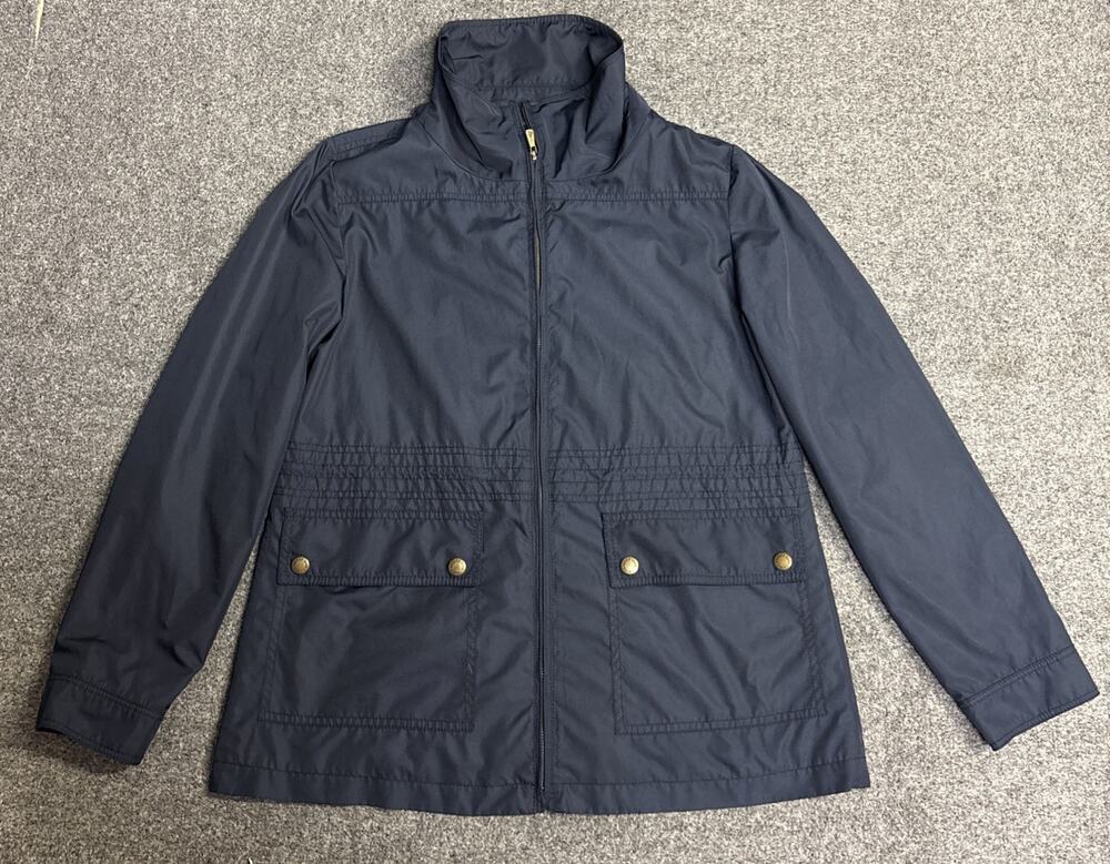 Brooks Brothers 346 Women’s 10 Navy Blue Windbreaker Adjustable Waist Jacket